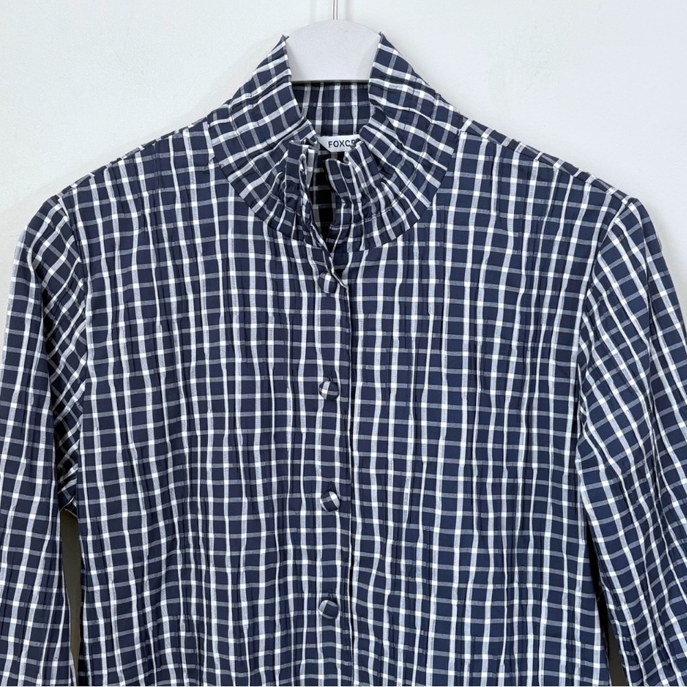 NWOT Foxcroft Carolina Crinkle 3/4 Sleeve Shirt - Picture 3 of 16